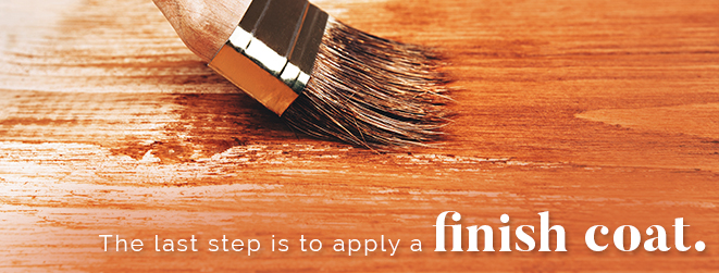 Applying a Finish Coat to Restored Wood Furniture Applying a finish coat