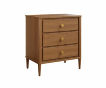 Amish Contour 3 Drawer Nightstand