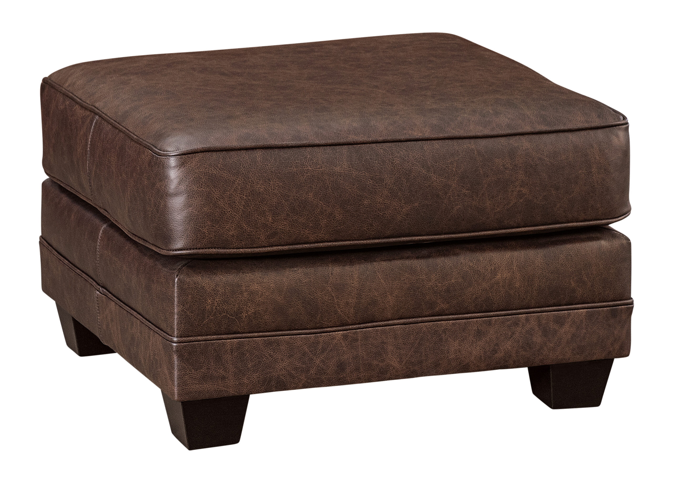 LuxHome-Seating-Ellington-26-Inch-Footstool-Texas-Leather