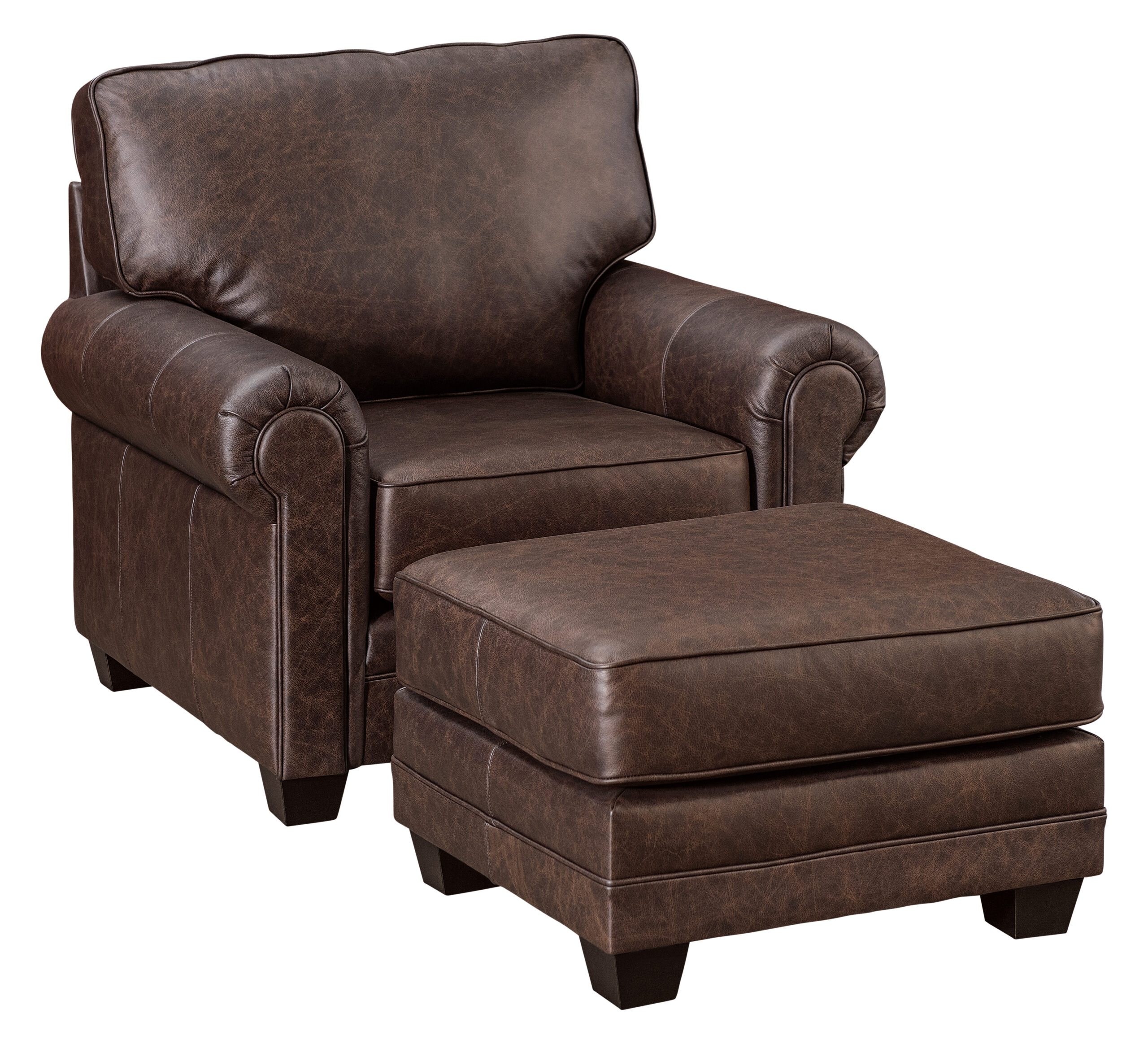 LuxHome-Seating-Ellington-Chair-Panel-Arm-26-Inch-Footstool