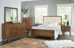 Midcentury modern amish made bedroom furniture